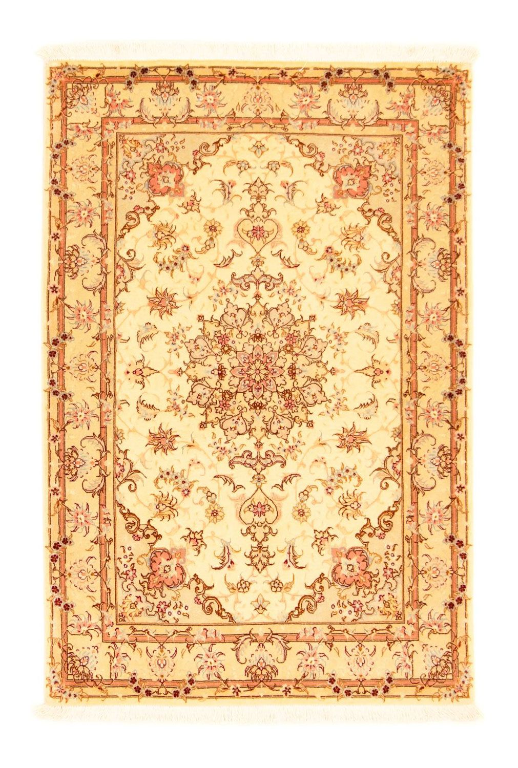 Alfombra Persa - Tabriz - Real - 156 x 101 cm - beige