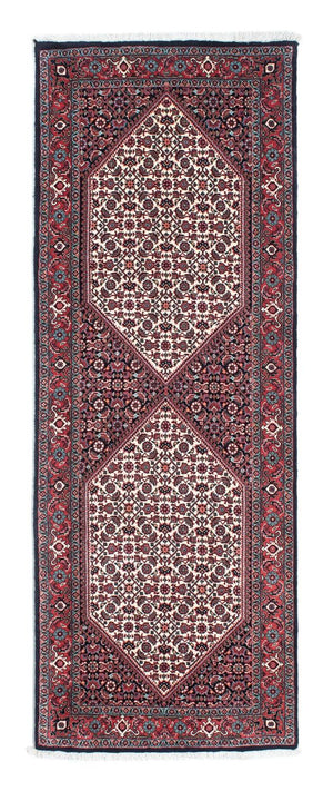 Alfombra de pasillo Alfombra persa - Bidjar - 203 x 72 cm - rojo