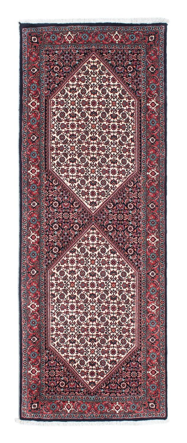 Alfombra de pasillo Alfombra persa - Bidjar - 203 x 72 cm - rojo