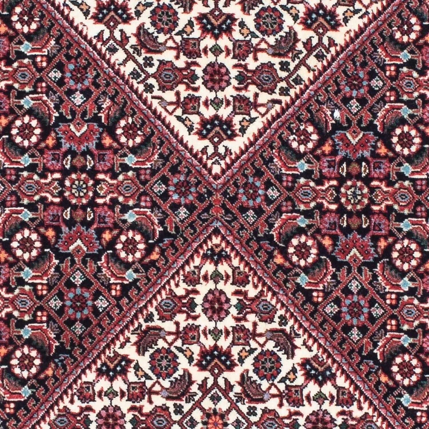 Alfombra de pasillo Alfombra persa - Bidjar - 203 x 72 cm - rojo