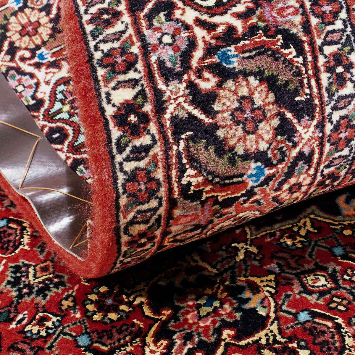 Alfombra de pasillo Alfombra persa - Bidjar - 184 x 100 cm - rojo