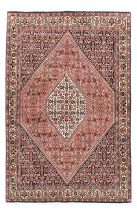 Alfombra persa - Bidjar - 164 x 109 cm - rojo claro