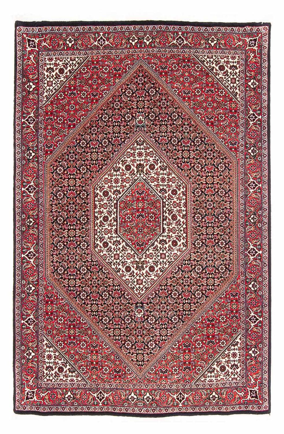 Alfombra persa - Bidjar - 168 x 106 cm - rojo