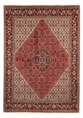 Alfombra persa - Bidjar - 247 x 169 cm - rojo oscuro