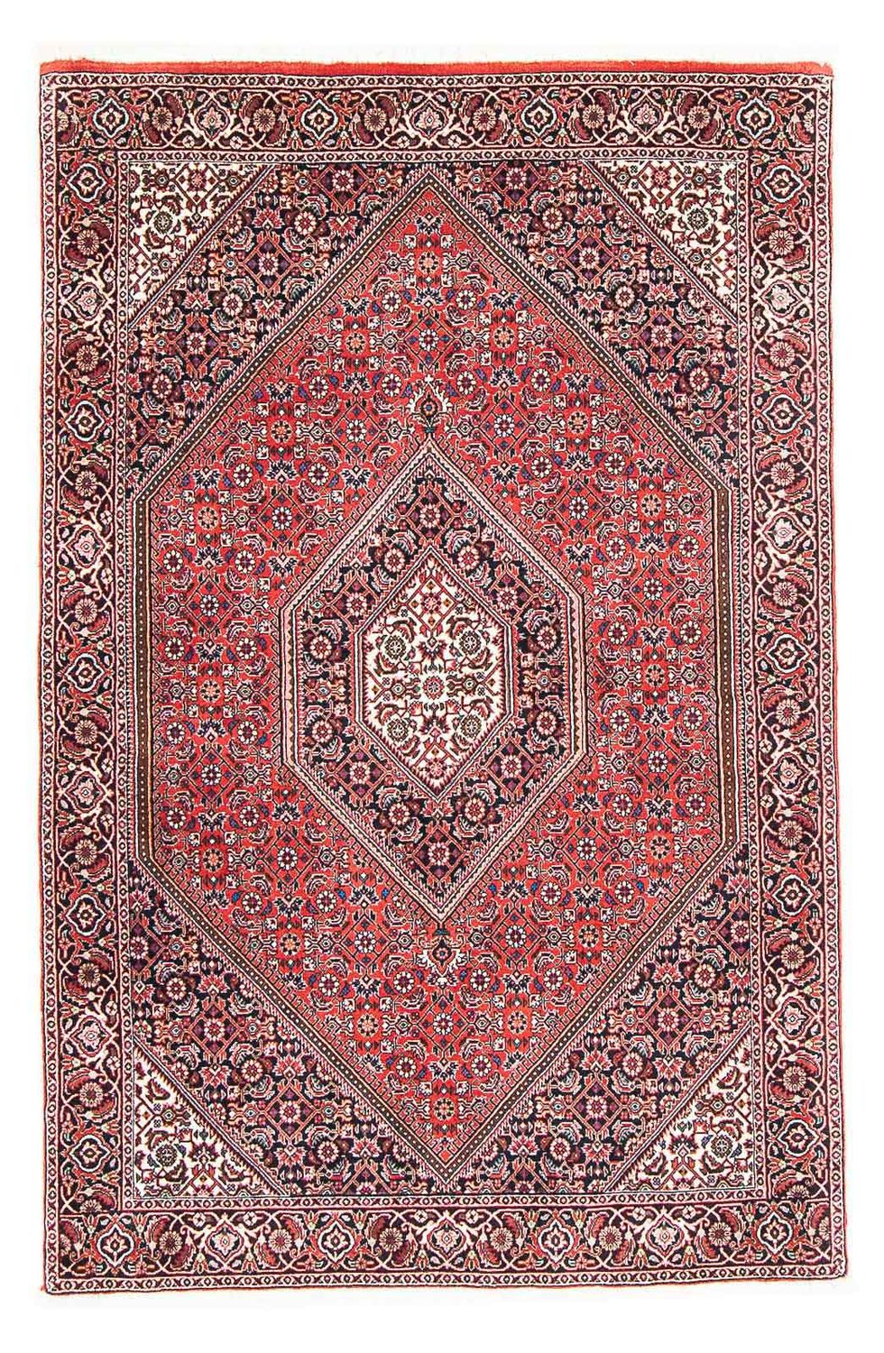 Alfombra persa - Bidjar - 178 x 111 cm - rojo