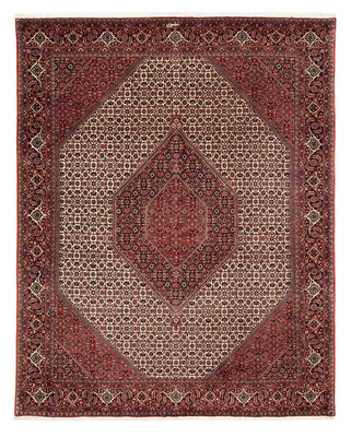 Alfombra persa - Bidjar - 254 x 203 cm - rojo oscuro