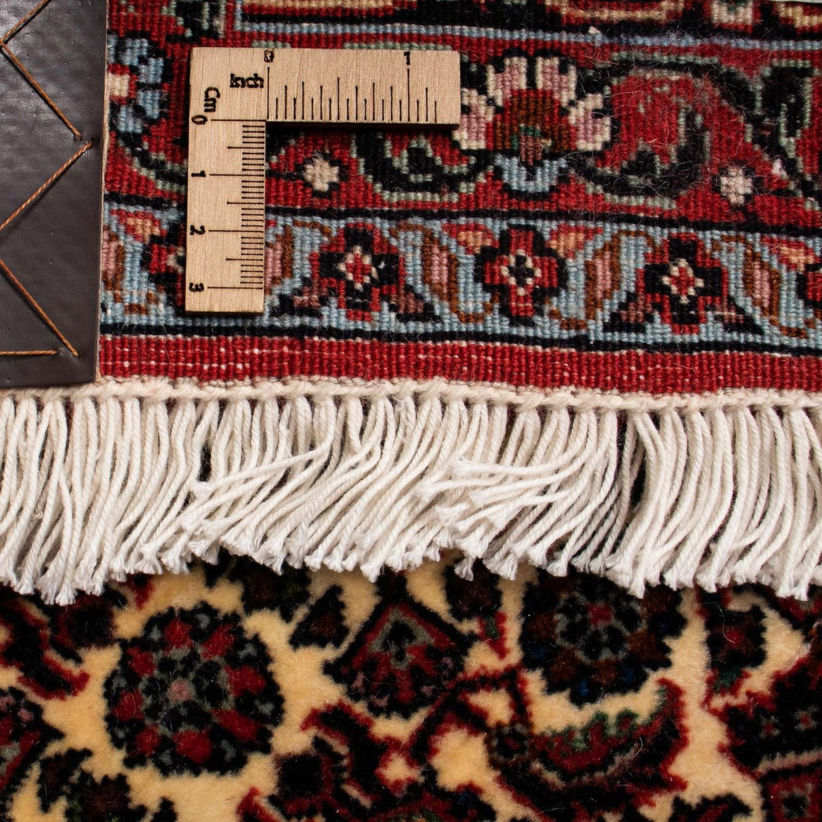 Alfombra persa - Bidjar - 254 x 203 cm - rojo oscuro