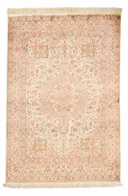 Alfombra persa - Ghom - 146 x 98 cm - beige