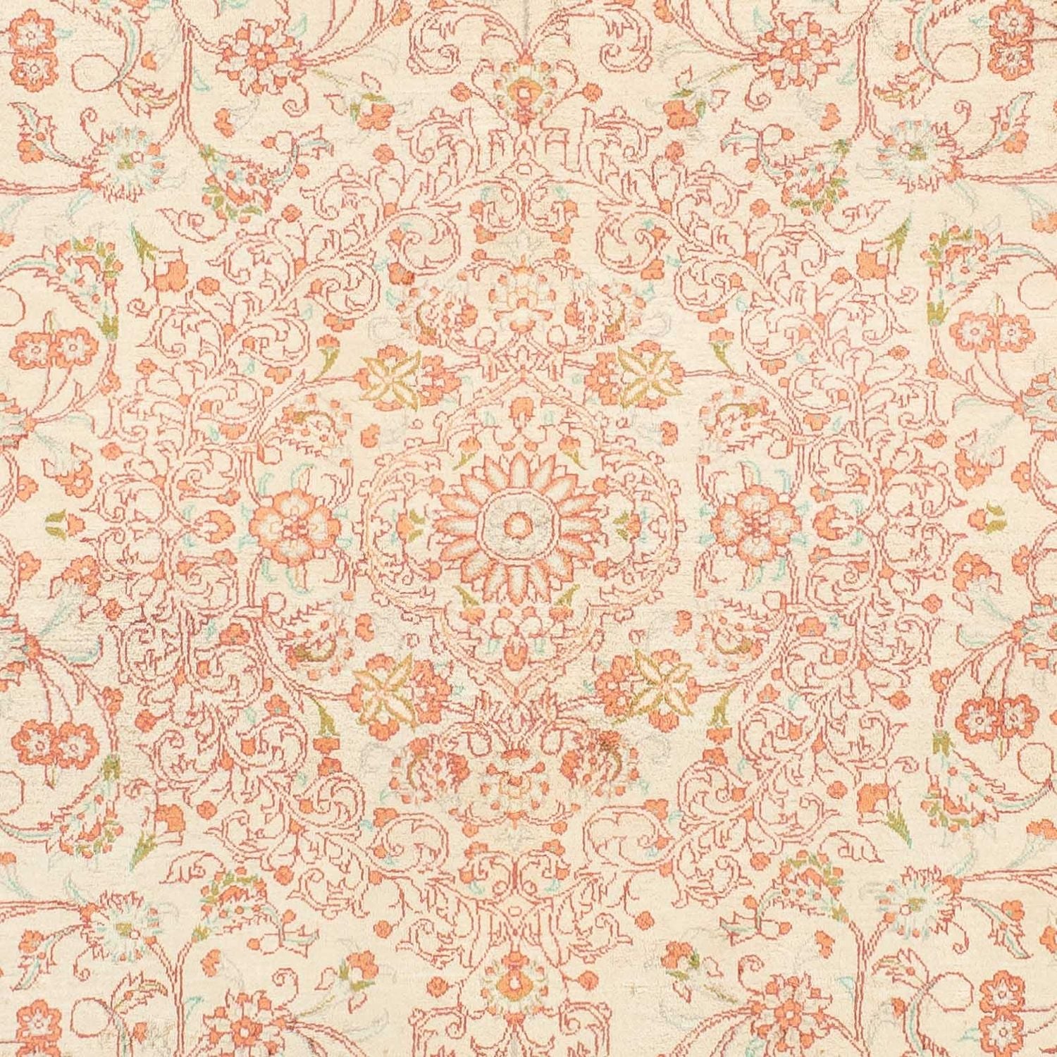 Alfombra persa - Ghom - 146 x 98 cm - beige