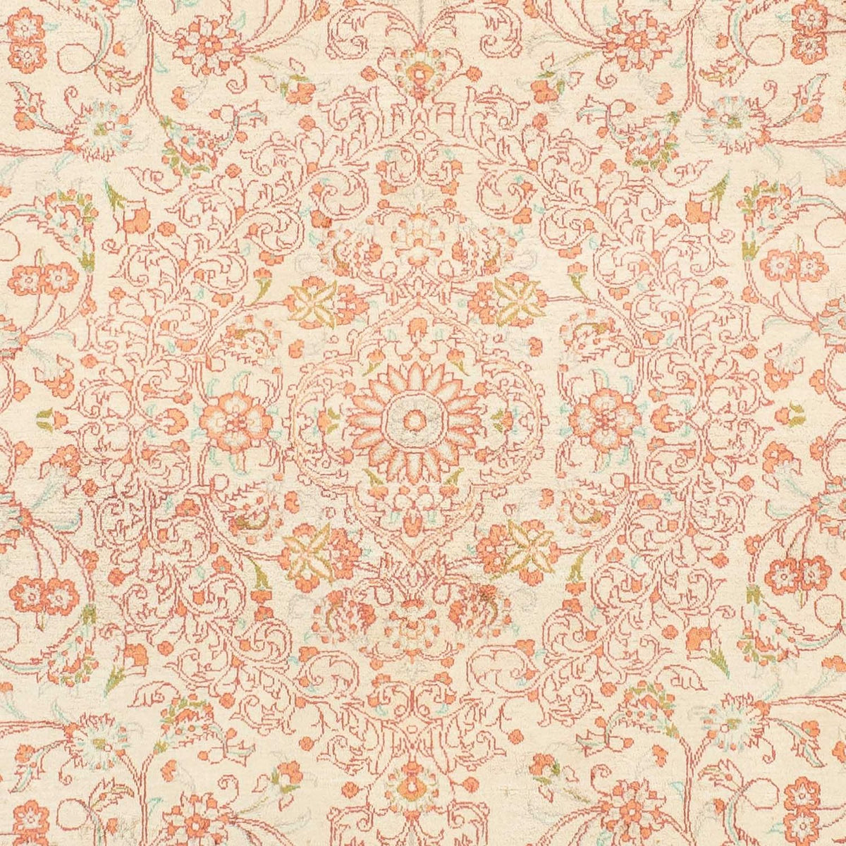 Alfombra persa - Ghom - 146 x 98 cm - beige