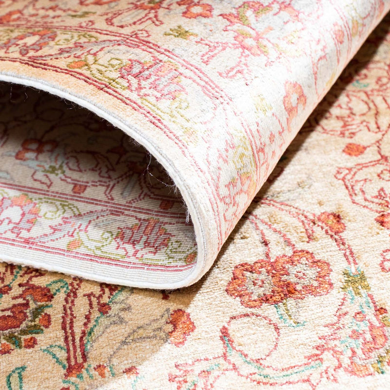 Alfombra persa - Ghom - 146 x 98 cm - beige