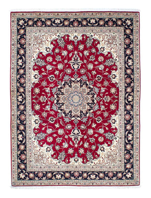 Alfombra Persa - Tabriz - Real - 204 x 151 cm - rojo oscuro