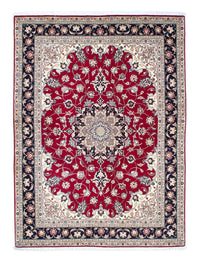 Alfombra Persa - Tabriz - Real - 204 x 151 cm - rojo oscuro
