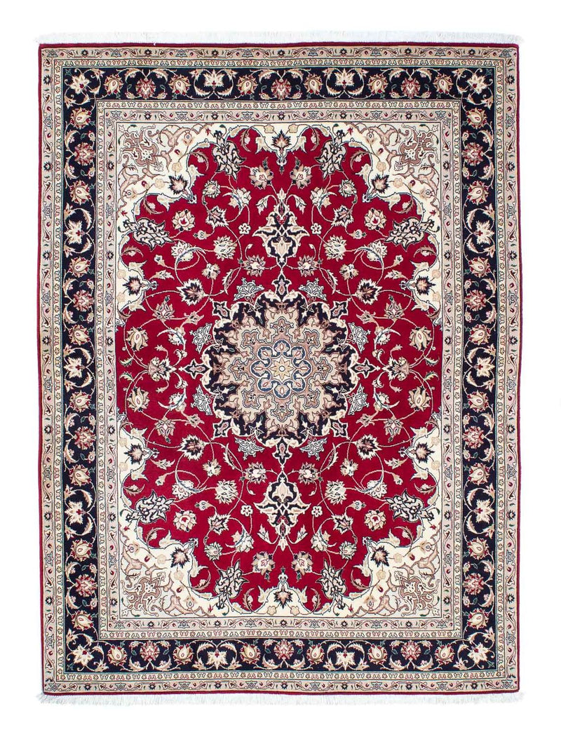 Alfombra Persa - Tabriz - Real - 204 x 151 cm - rojo oscuro