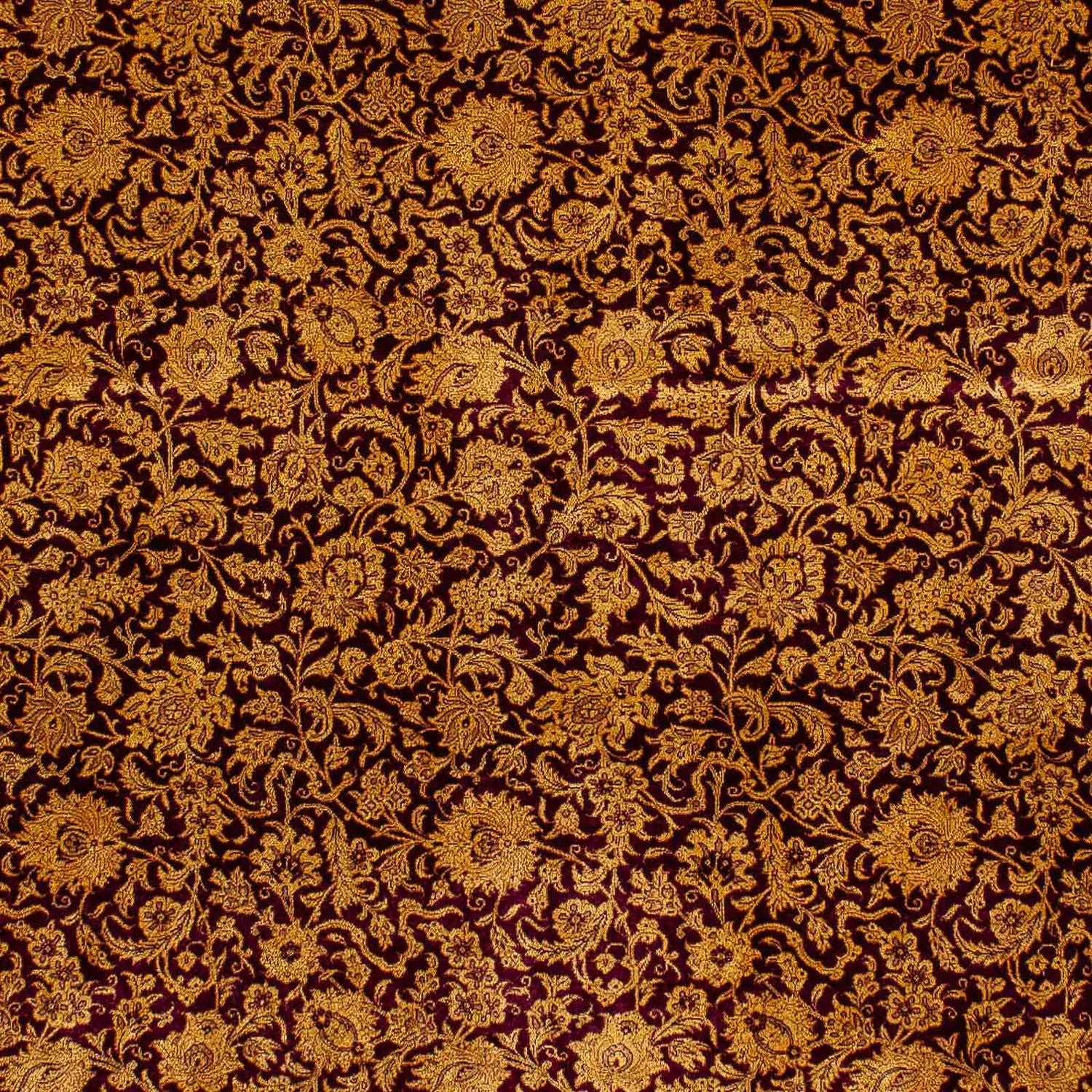 Alfombra de seda - Ghom Seda - Prima - 216 x 132 cm - azul oscuro