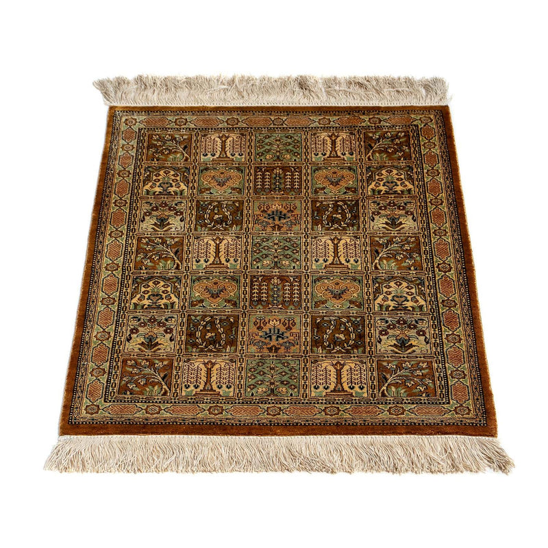 Alfombra persa - Ghom - 72 x 52 cm - multicolor