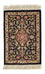 Alfombra de seda - Ghom Seda - Prima - 42 x 28 cm - azul oscuro