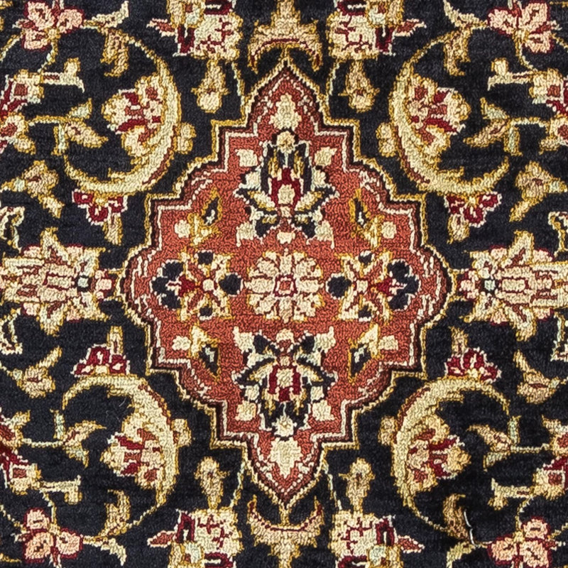 Alfombra de seda - Ghom Seda - Prima - 41 x 28 cm - azul oscuro
