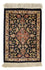 Alfombra de seda - Ghom Seda - Prima - 41 x 28 cm - azul oscuro
