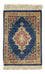 Alfombra de seda - Ghom Seda - Prima - 40 x 28 cm - azul oscuro