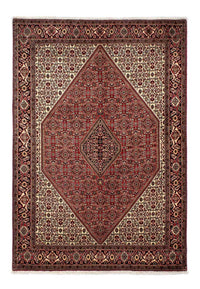 Alfombra persa - Bidjar - 242 x 171 cm - rojo oscuro