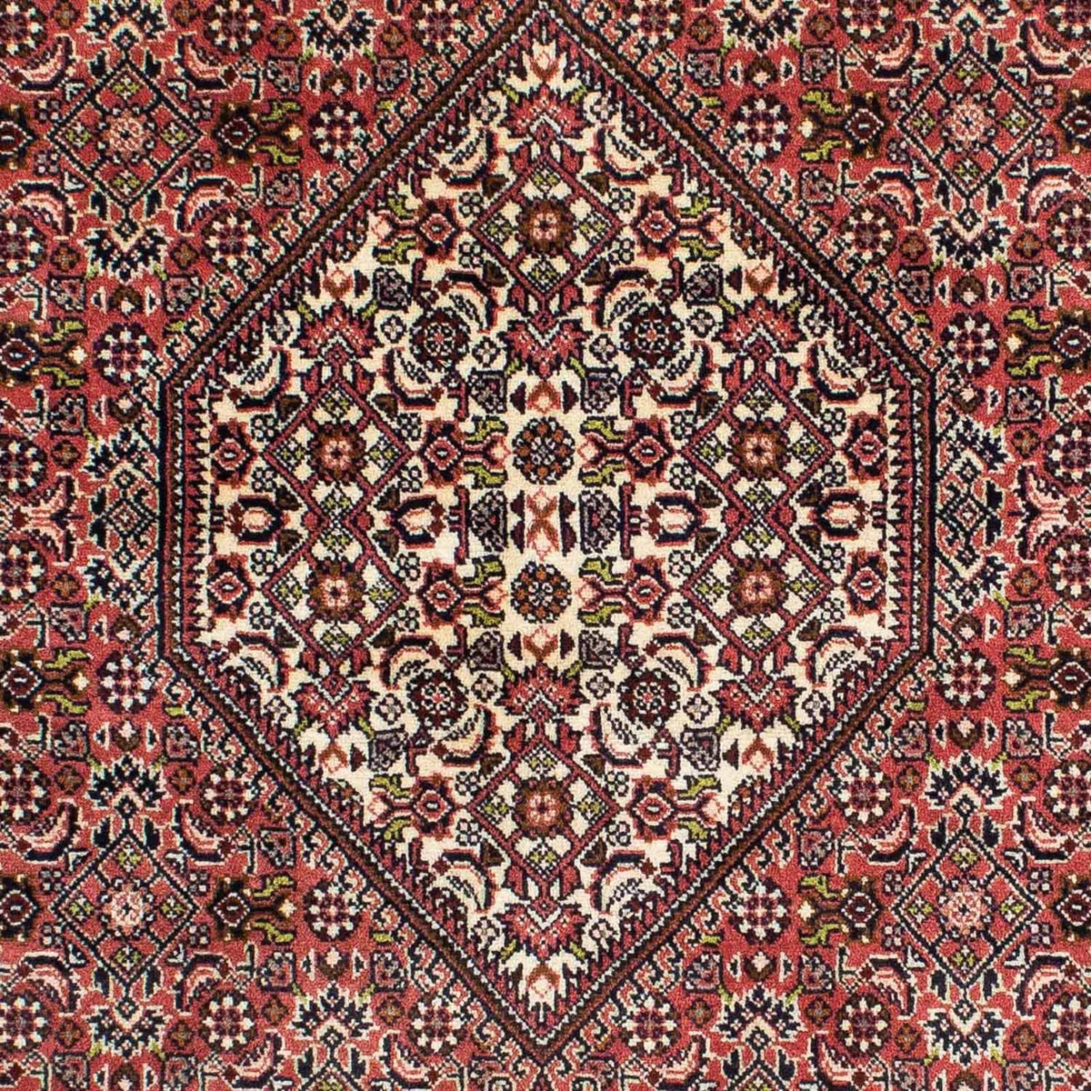 Alfombra persa - Bidjar - 240 x 140 cm - rojo claro
