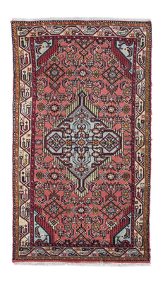 Alfombra persa - Nómada - 134 x 74 cm - rojo claro