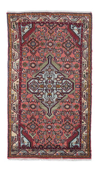 Alfombra persa - Nómada - 134 x 74 cm - rojo claro