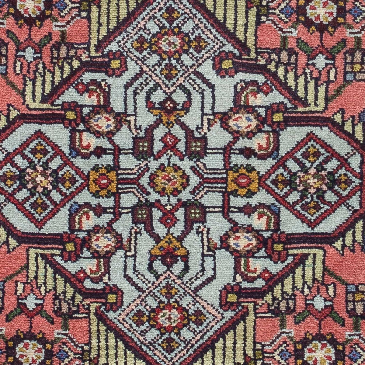 Alfombra persa - Nómada - 134 x 74 cm - rojo claro