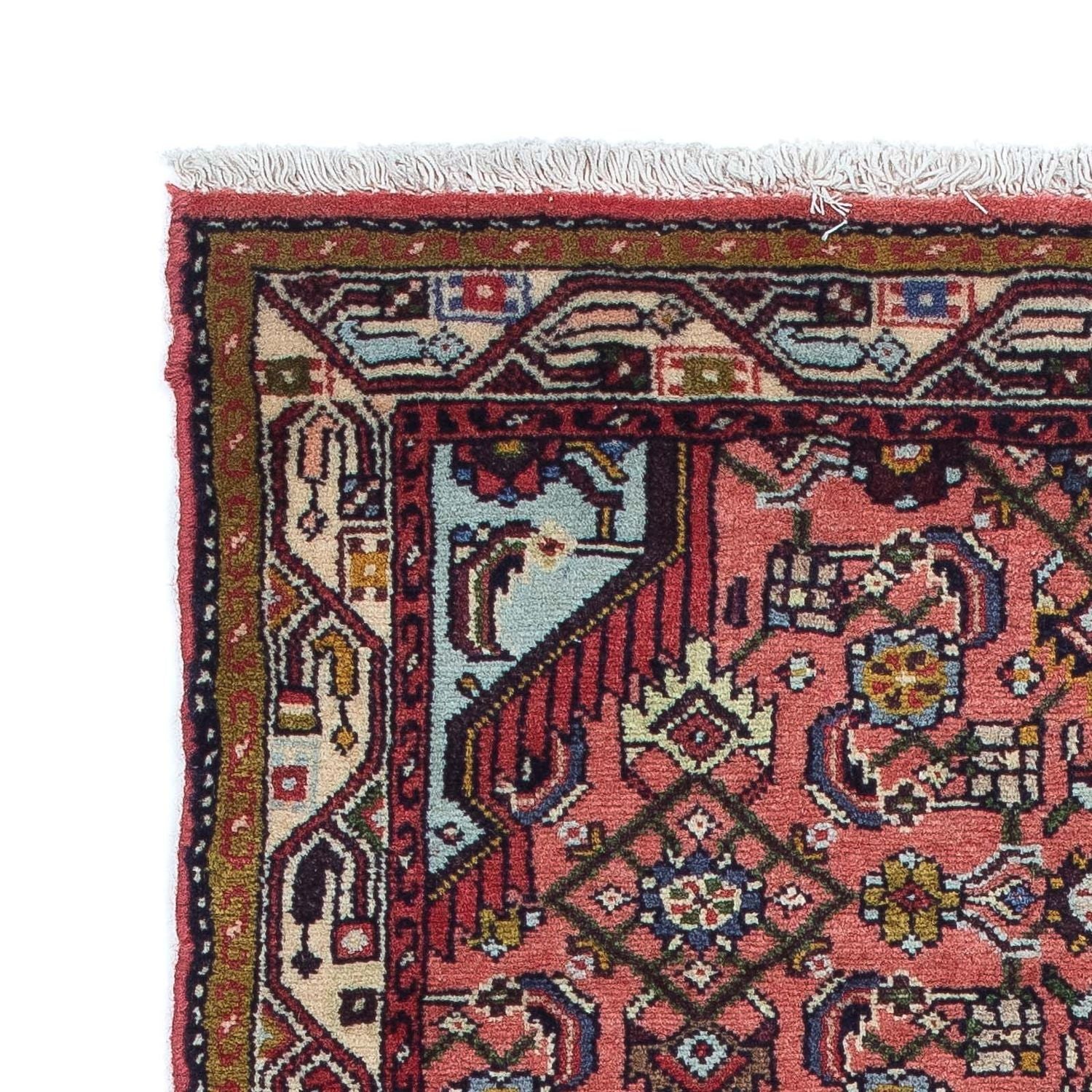 Alfombra persa - Nómada - 134 x 74 cm - rojo claro