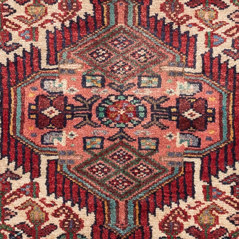 Alfombra persa - Nómada - 125 x 80 cm - rojo oscuro