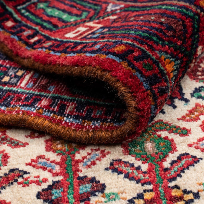 Alfombra persa - Nómada - 125 x 80 cm - rojo oscuro