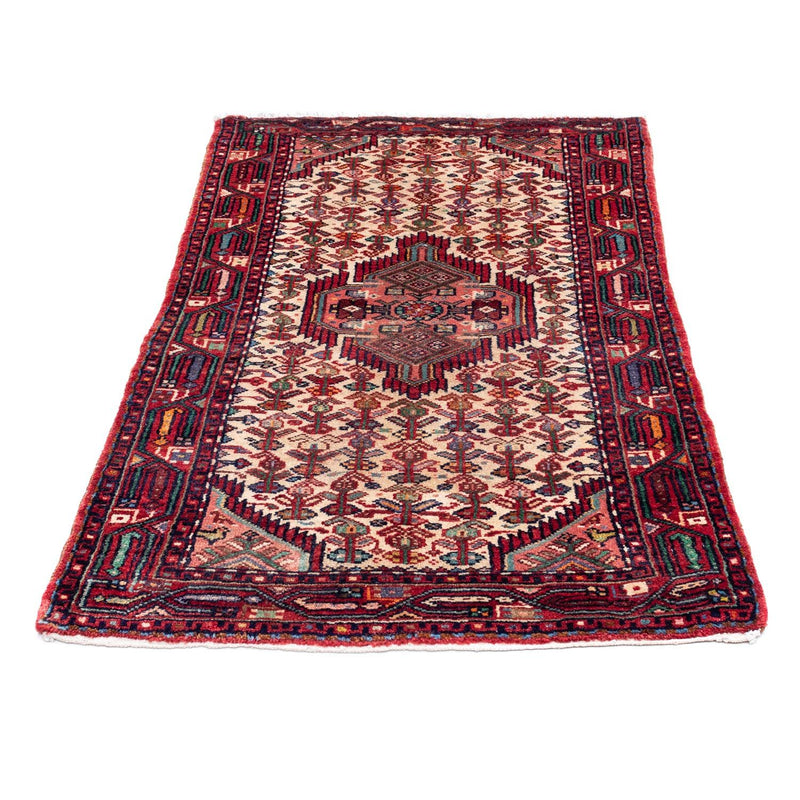 Alfombra persa - Nómada - 125 x 80 cm - rojo oscuro