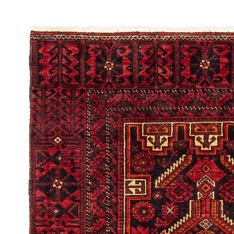Alfombra de pasillo Alfombra Belutsch - 195 x 89 cm - rojo oscuro