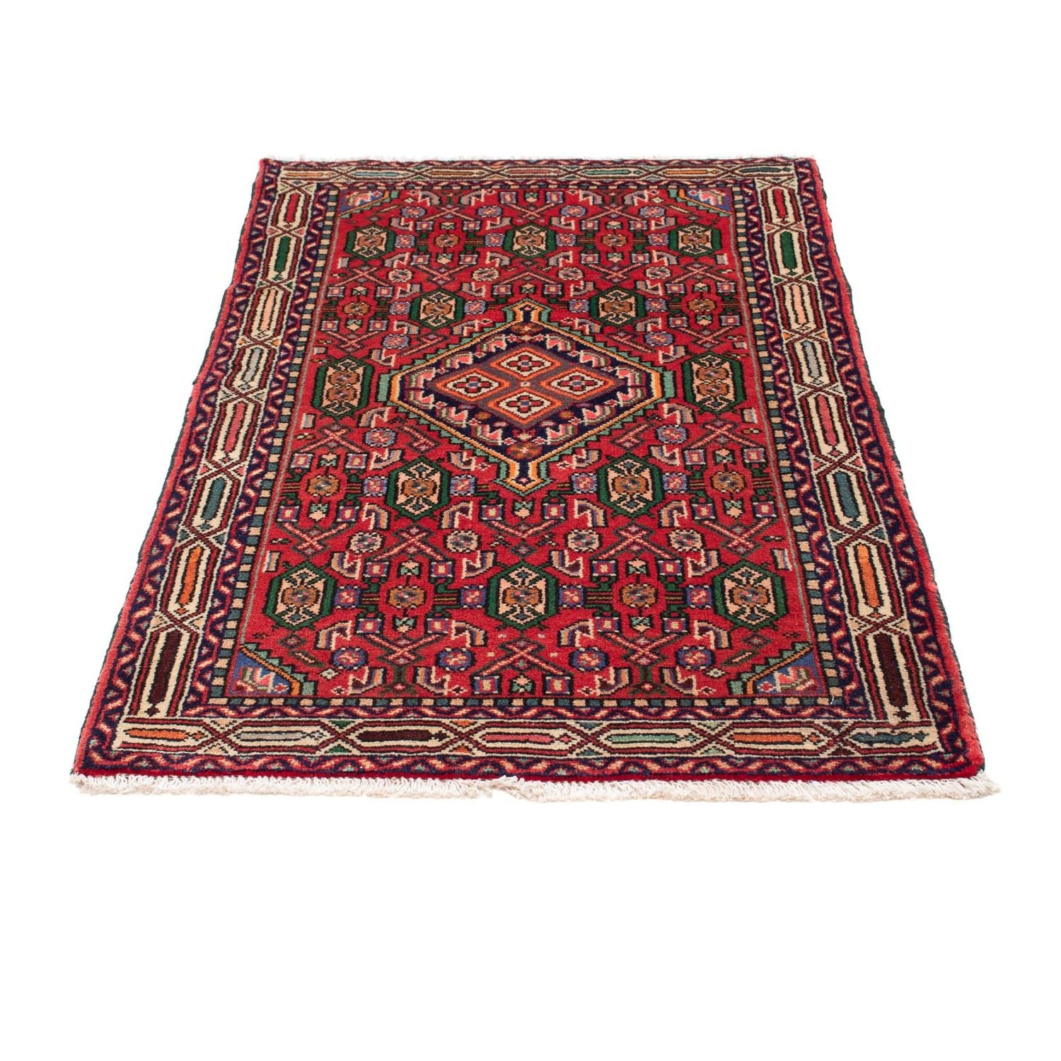 Alfombra persa - Nómada - 128 x 81 cm - rojo