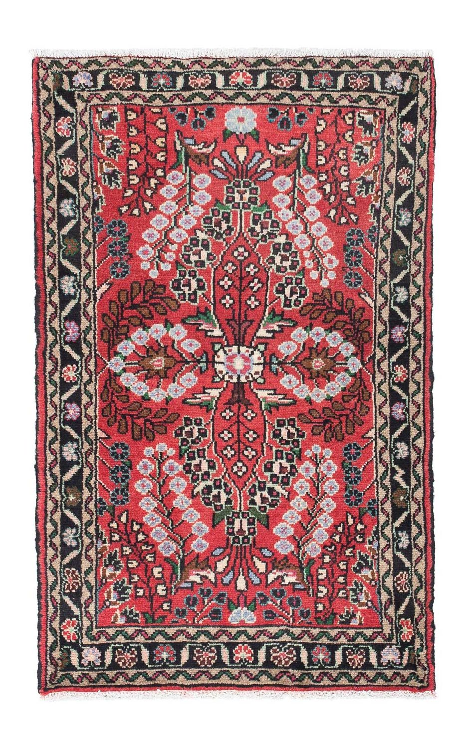 Alfombra persa - Nómada - 122 x 79 cm - rojo