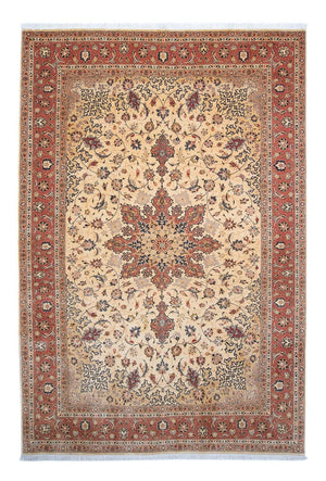 Alfombra Persa - Tabriz - Real - 305 x 198 cm - marrón claro