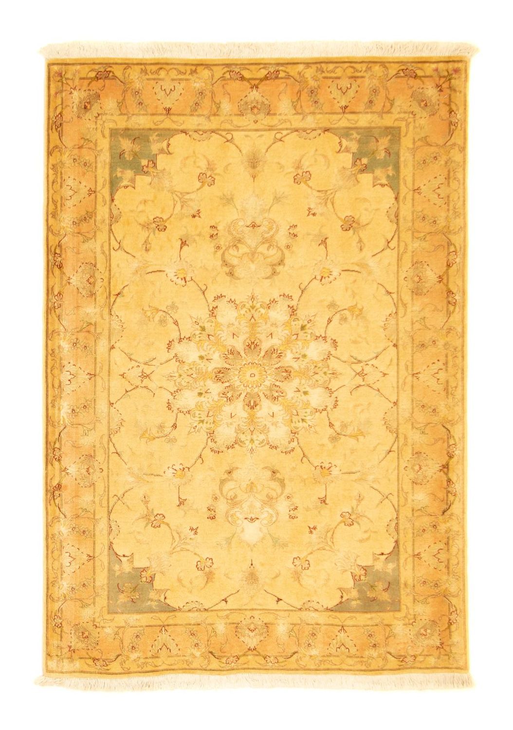 Alfombra Persa - Tabriz - Real - 152 x 106 cm - beige