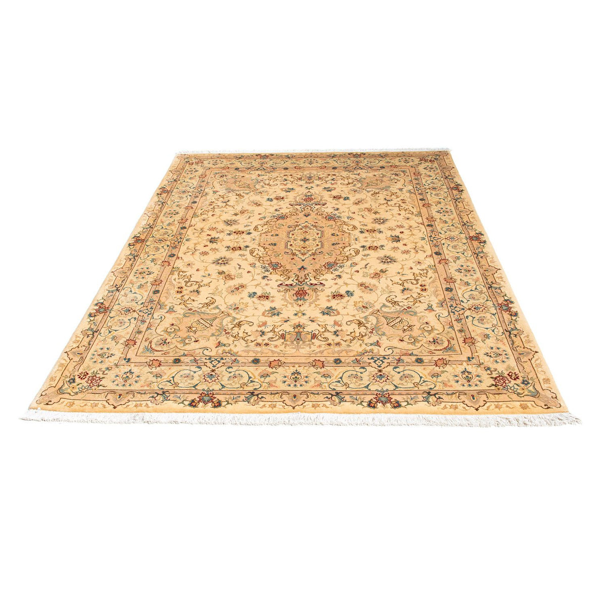 Alfombra Persa - Tabriz - Real - 200 x 149 cm - marrón claro