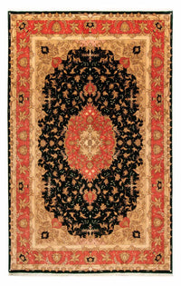 Alfombra Persa - Tabriz - Real - 300 x 198 cm - azul oscuro