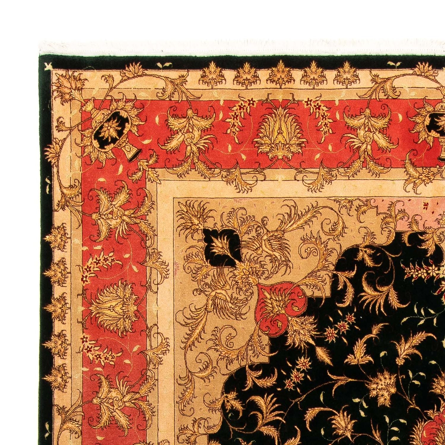 Alfombra Persa - Tabriz - Real - 300 x 198 cm - azul oscuro