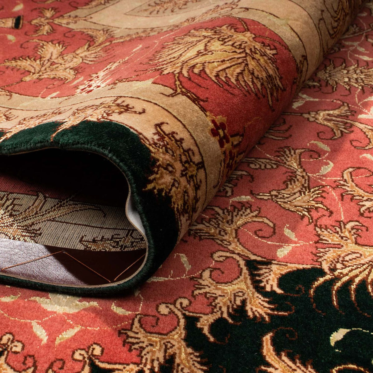 Alfombra Persa - Tabriz - Real - 300 x 198 cm - azul oscuro