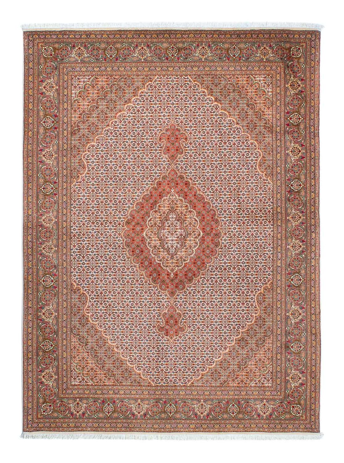 Alfombra persa - Tabriz - 198 x 149 cm - marrón claro