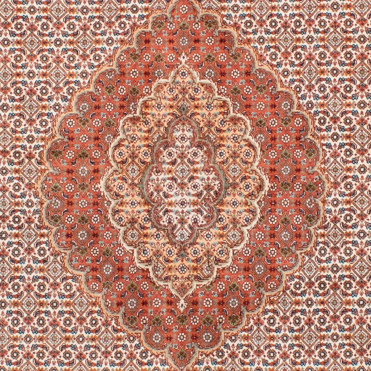 Alfombra persa - Tabriz - 198 x 149 cm - marrón claro