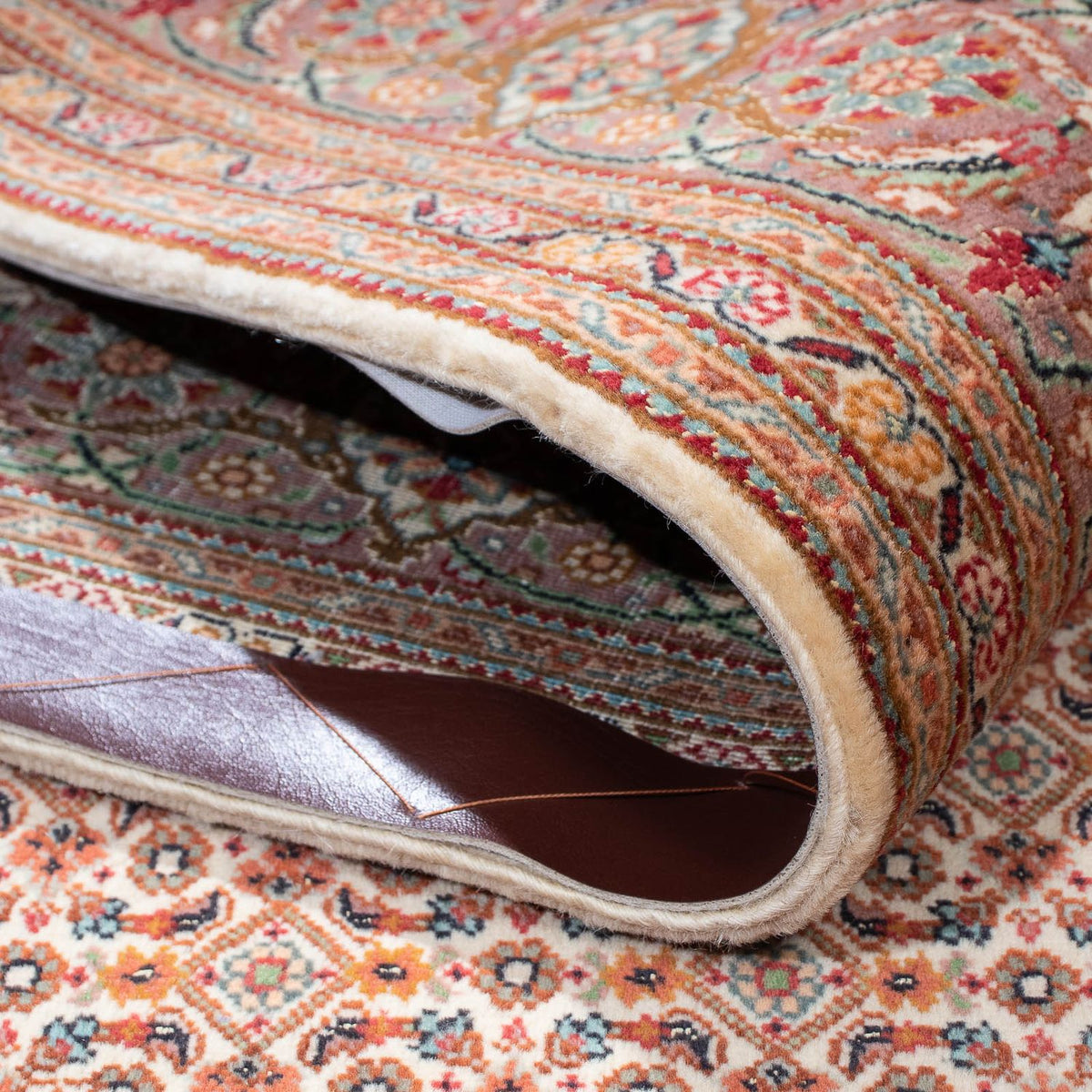 Alfombra persa - Tabriz - 198 x 149 cm - marrón claro