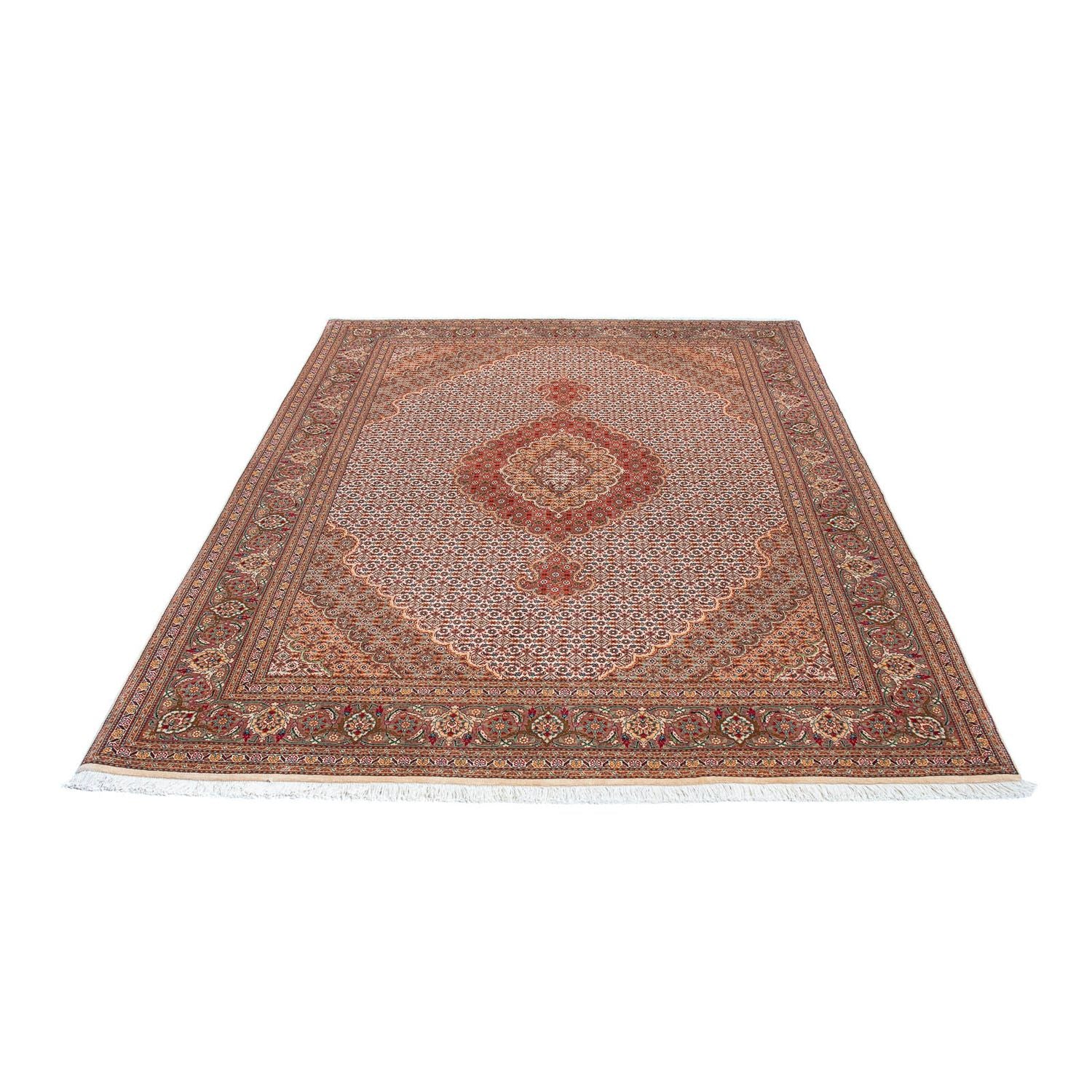 Alfombra persa - Tabriz - 198 x 149 cm - marrón claro