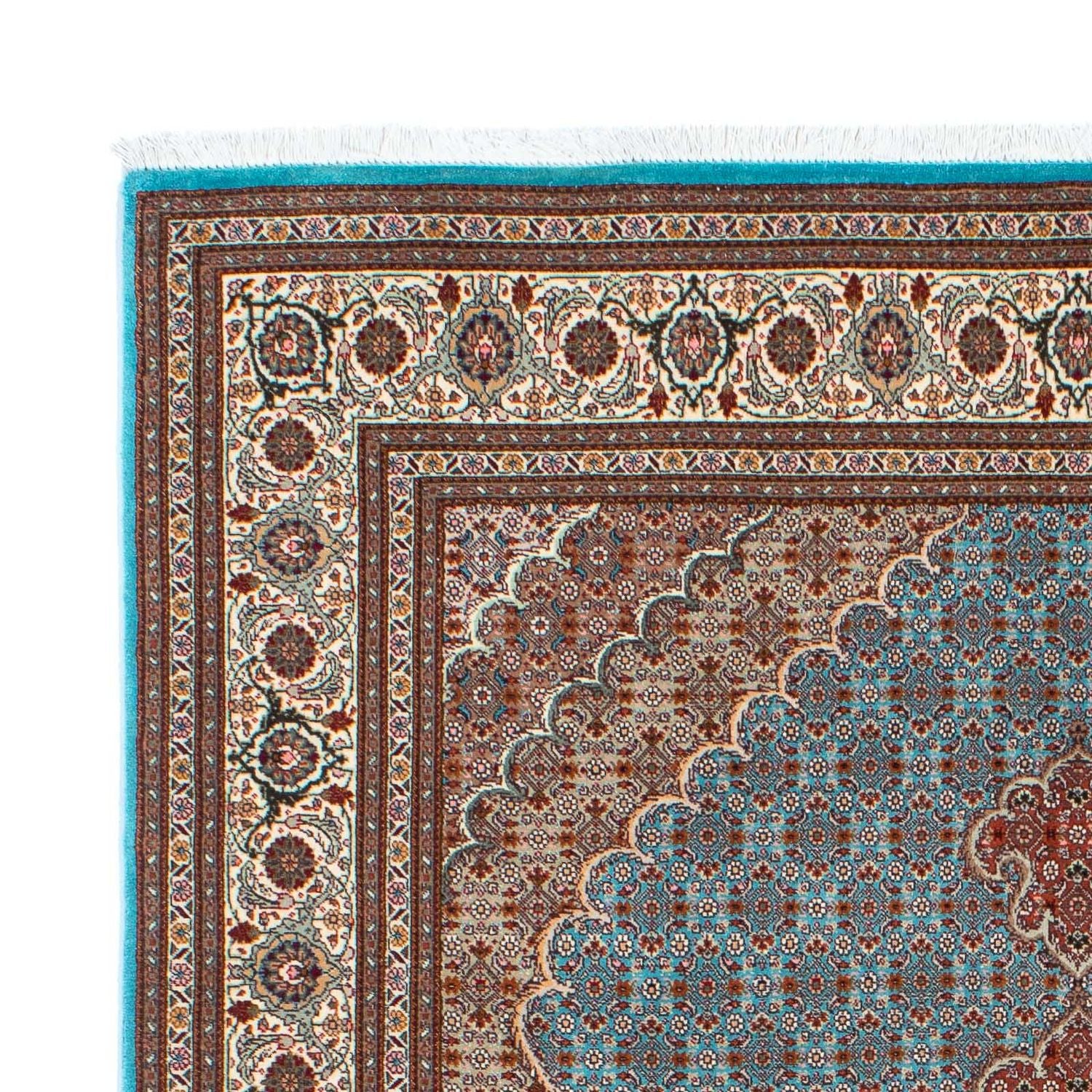 Alfombra persa - Tabriz - 202 x 150 cm - turquesa