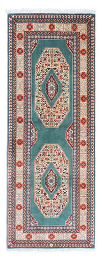 Alfombra de pasillo Alfombra Persa - Tabriz - Real - 187 x 70 cm - turquesa