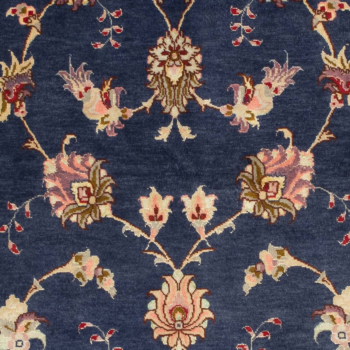 Alfombra de pasillo Alfombra Persa - Tabriz - Real - 198 x 75 cm - azul oscuro