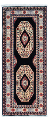 Alfombra de pasillo Alfombra Persa - Tabriz - Real - 188 x 74 cm - azul oscuro